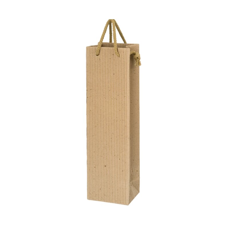 Tragetasche Wellenstruktur Natur | Professionelle Geschenkverpackung