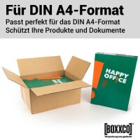Faltkarton 300x215x140 mm einwellig braun (DIN A4) | Versandkarton nach FEFCO 0201