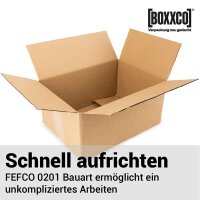 Faltkarton 300x215x140 mm einwellig braun (DIN A4) | Versandkarton nach FEFCO 0201