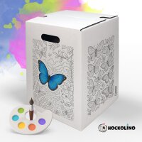Hockolino | DIY-Ausmal-Papphocker | Schmetterlinge |...