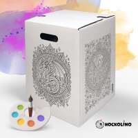 Hockolino | DIY-Ausmal-Papphocker | Mandala China Style |...