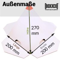Palettenhütchen Stapelschutz | Stapelschutz-Pyramide | Nicht stapeln Warnhinweis | 200x200x270 mm