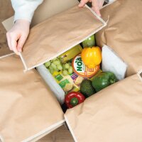 kraft paper liner 400x400x300 mm I Size XL