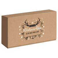2er Präsentkarton Frohe Weihnachten I 0,75l I...