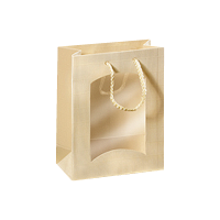 1er Gift bag Cream/Gold Window mini 0,75l 170x85x220 mm |...