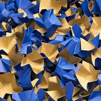 BOXXfill Polsterchips I 1 kg I ca. 50 Liter I Stoßfestes Verpackungsmaterial I Blau