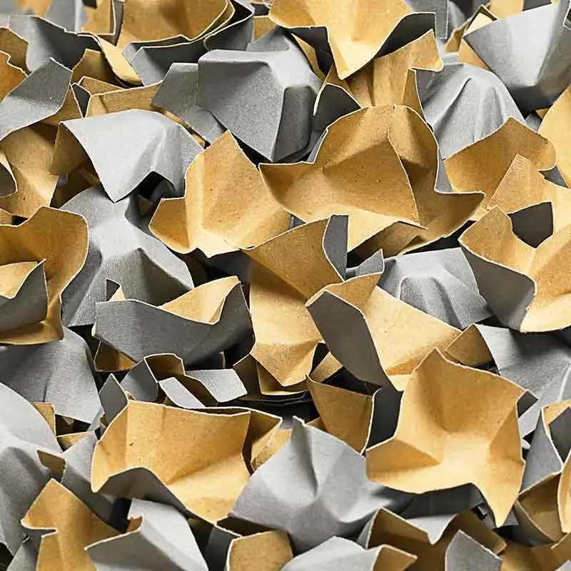 BOXXfill Polsterchips I 1 kg I ca. 50 Liter I Stoßfestes Verpackungsmaterial I Grau