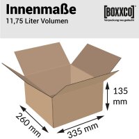 Faltkarton 335x260x135 mm einwellig | Versandkarton