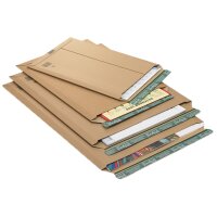 Versandtasche 414x570x-50 mm braun | Karton-Versandtasche...