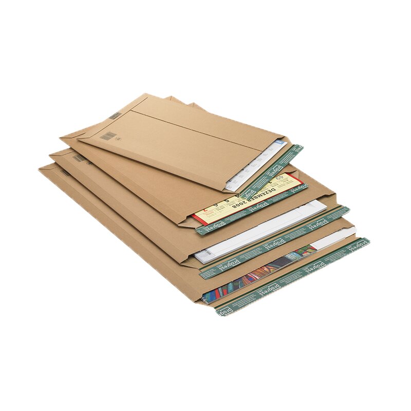 Versandtasche 530x640x-55 mm braun | Karton-Versandtasche Umschlag stabil