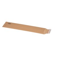 Versandtasche 140x590x-50 mm braun | Karton-Versandtasche Umschlag stabil