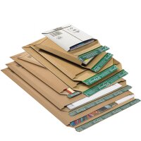 Versandtasche 414x570x-50 mm braun | Karton-Versandtasche...