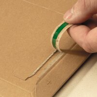 Cardboard mailer 235x308x-30 mm brown (DN A4) | Rigid mailing envelope flat pack