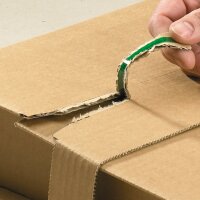 Wrap-around packaging center with safety tabs 248x185x-80 mm (DIN B5)