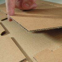 Wrap-around packaging center with safety tabs 248x185x-80 mm (DIN B5)