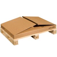 Palettencontainer zweiwellig braun | Europalettenkarton | Exportbox | Schwergutverpackung | 1070x680x690 mm