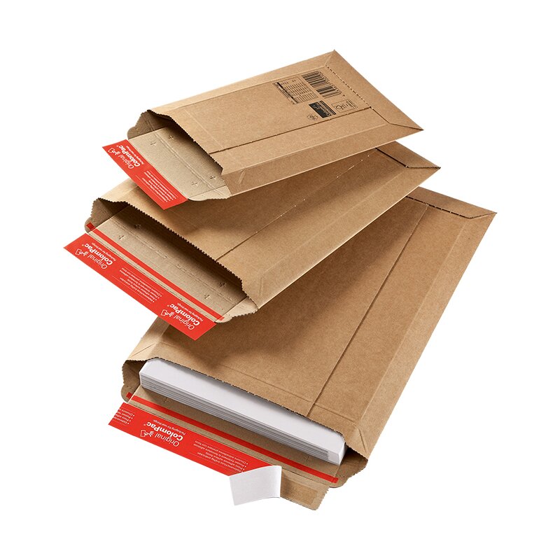 Versandtasche 185x270x-50 mm braun (DN A5) | Karton-Versandtasche Umschlag stabil