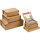 Paket Versandbox 330x290x120 mm einwellig braun (DIN A4+) | mit Selbstklebeverschluss | Sicherheitskarton mit Aufreißfaden