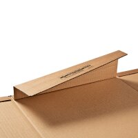 Shipping box 320x290x35-80 mm brown | Cardboard box single wall FEFCO 0201 carton