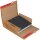 Ordnerverpackung braun 320x290x35-80 mm | Höhenvariable Wickelverpackung | Stabiler Buch- und Ordnerversand