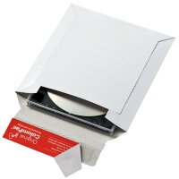 CD Jewel Case Mailing Bag, White | Solid Cardboard |...