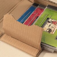 Wrap-around packaging 249x165x-60 mm brown (DN A5+) | Variable depth book wrap mailer media pack