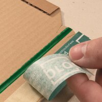 Wrap-around packaging 455x325x-80 mm brown (DN A3) | Variable depth book wrap mailer media pack