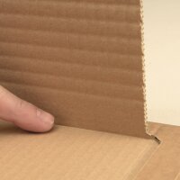 Wrap-around packaging 430x310x-90 mm brown (DN A3) | Variable depth book wrap mailer media pack