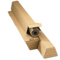 Shipping box 610x105 mm brown | Cardboard box single wall...