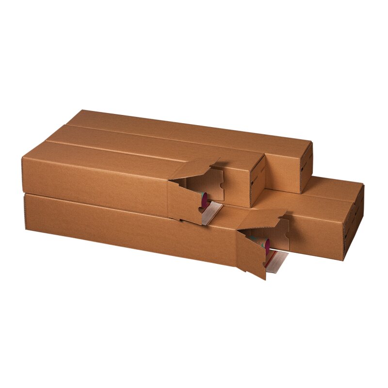 Shipping box 005x105x105 mm brown | Cardboard box single wall FEFCO 0201 carton