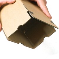 Versandhülse 165x140x140 mm braun | Stabiler Karton für Rollenversand