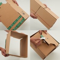 Shipping boxes SuperFlap single wall 235x205x120 mm