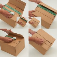 Shipping boxes SuperFlap single wall 235x205x120 mm