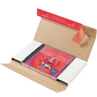 CD jewel case envelopes white 225x125x12 mm (DIN...