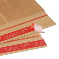 Wickelverpackung 250x190x-85 mm braun (DN B5) | Buchverpackung Kreuzverpackung höhenvariabel