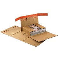 Wickelverpackung 310x220x-92 mm braun (DN A4) mit...