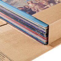 Wickelverpackung 360x265x-92 mm braun (DN B4) mit Sicherungslaschen | Buchverpackung Kreuzverpackung höhenvariabel