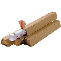 Trapezoidal mailing tube 860x105x75 mm single wall brown...