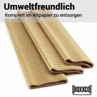 Flaschenhülse Natur | für 0,375 L Weinflasche | Schutzhülse aus Pappe | 270x130 mm