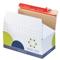 Eurobox Faltkarton 195x95x90 mm braun Size S | Modulkarton palettenoptimiert nach FEFCO 0201