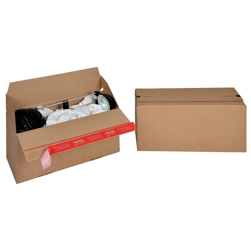 Eurobox Faltkarton 394x144x187 mm braun Size L | Modulkarton palettenoptimiert nach FEFCO 0201