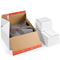 Retourenkarton 184x149x127 mm einwellig braun mit...