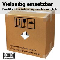 Dangerous goods packaging 390x390x430 mm | Certified UN-certified corrugated shipping carton I FEFCO 0201