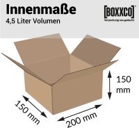 Faltkarton 200x150x150 mm einwellig | Versandkarton