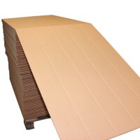 Endloswellpappe 290x290 mm zweiwellig braun | Zick-Zack Wellpappe