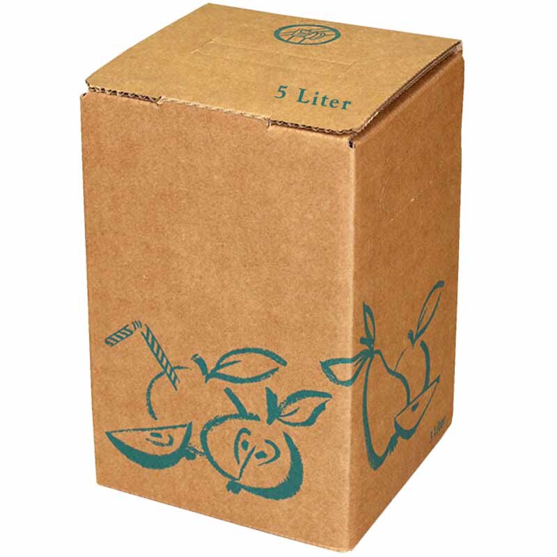 Bag-in-Box cartons, custom standard print, 5 liters, 2c printing