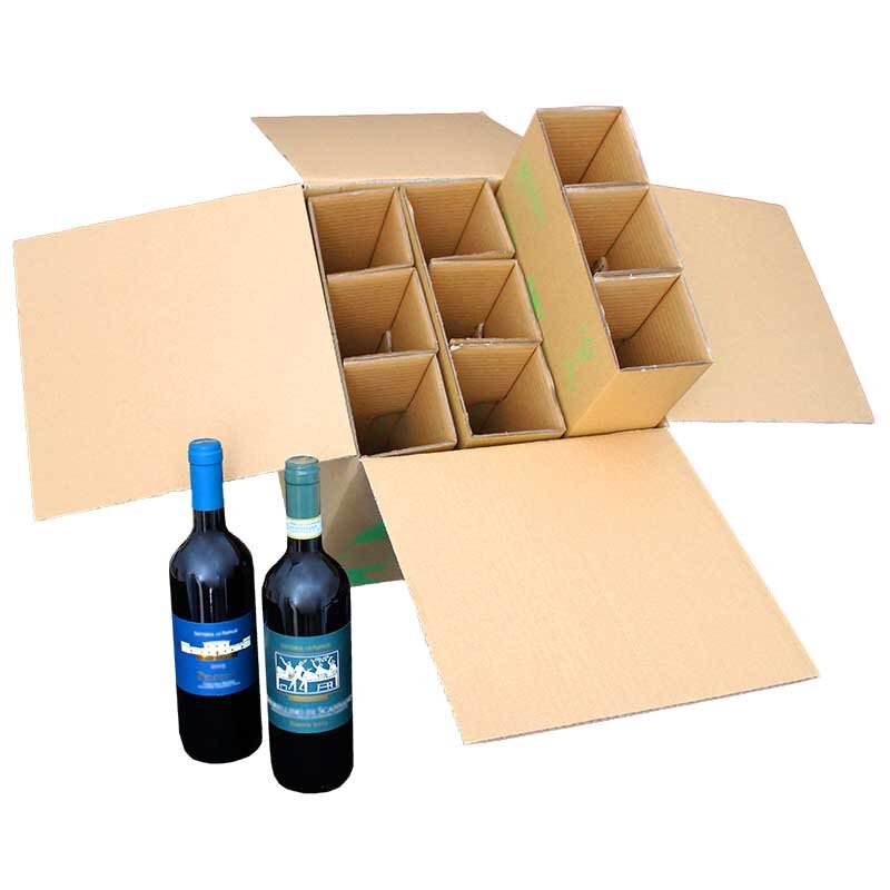 ECOLINE Bottle Carton | 9 Bottles 0,75 L | 316x305x368 mm