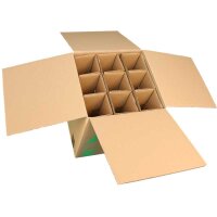 ECOLINE Flaschenkarton | 9 Flaschen 0,75 L | 316x305x368 mm