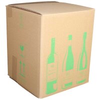 ECOLINE Flaschenkarton | 9 Flaschen 0,75 L | 316x305x368 mm