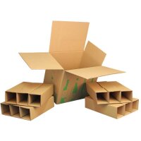 ECOLINE Flaschenkarton | 12 Flaschen 0,75 L | 420x305x368 mm
